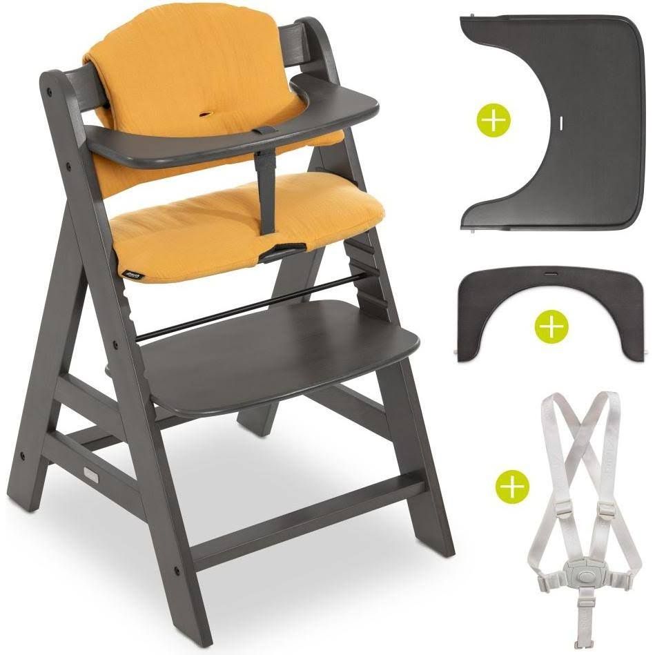 Hauck High chairs Highchairs Highchair Alpha Charcoal Selectline