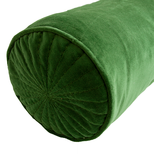 Kussen velours Bolster forrestgreen