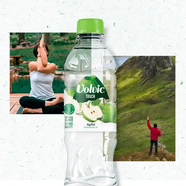 Mineralwasser mit Apfelgeschmack