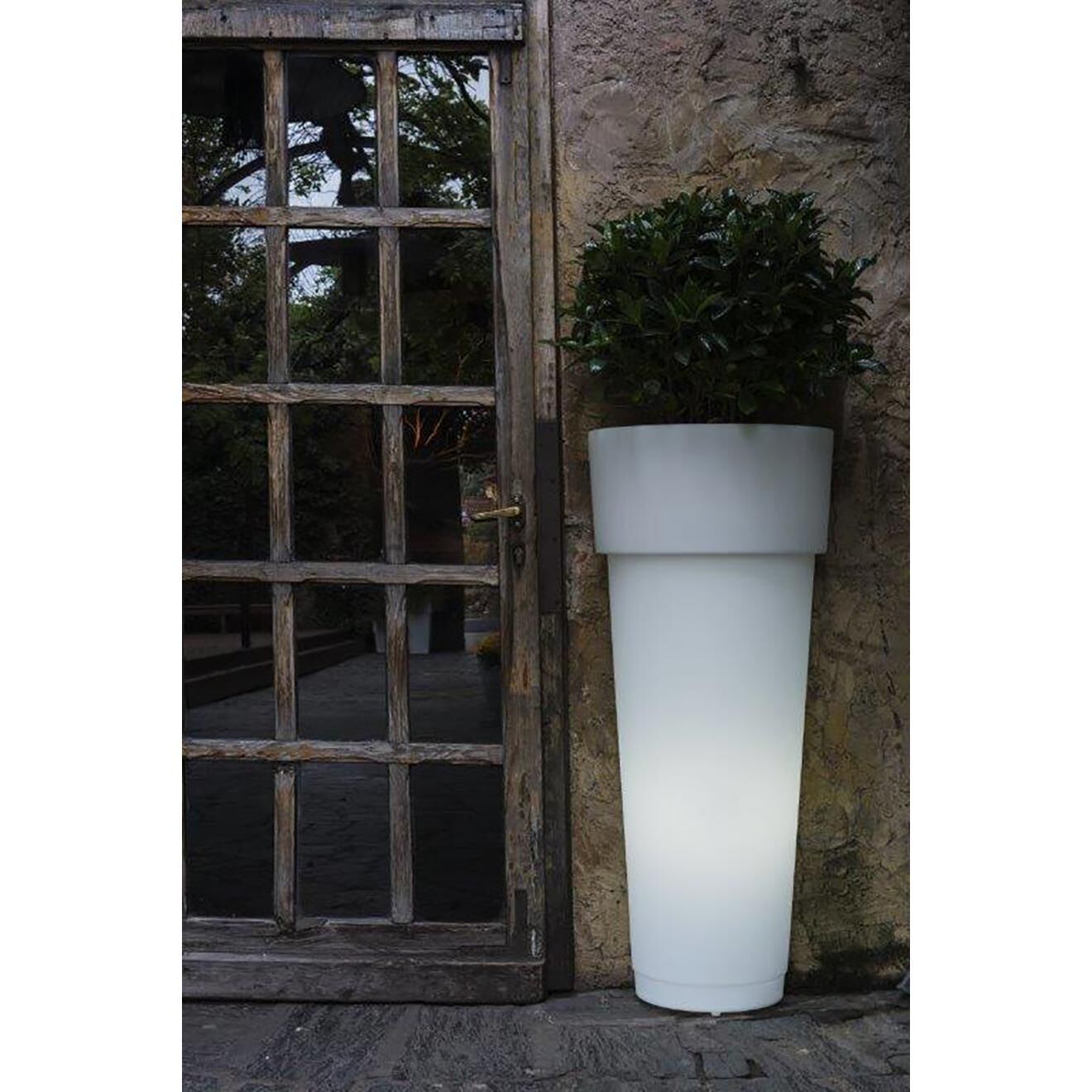 Serralunga Pot Marcantonio Design par Nat Wave blanc - D.39x90 cm