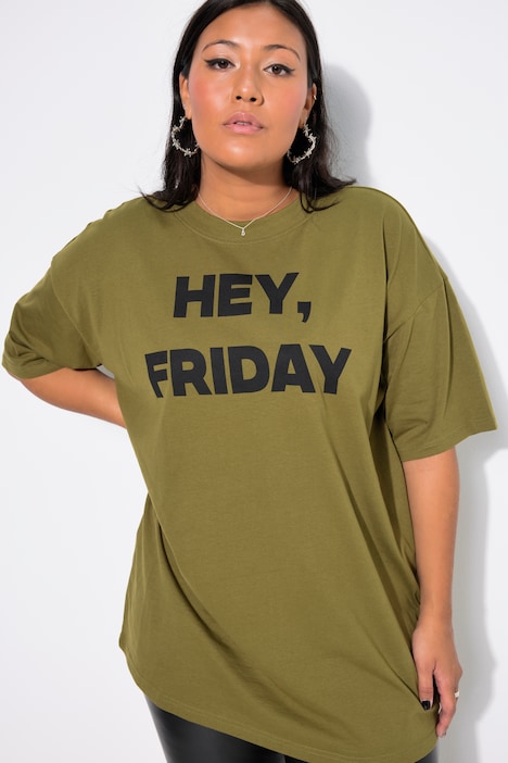 T-Shirt, Oversized, Statement-Print