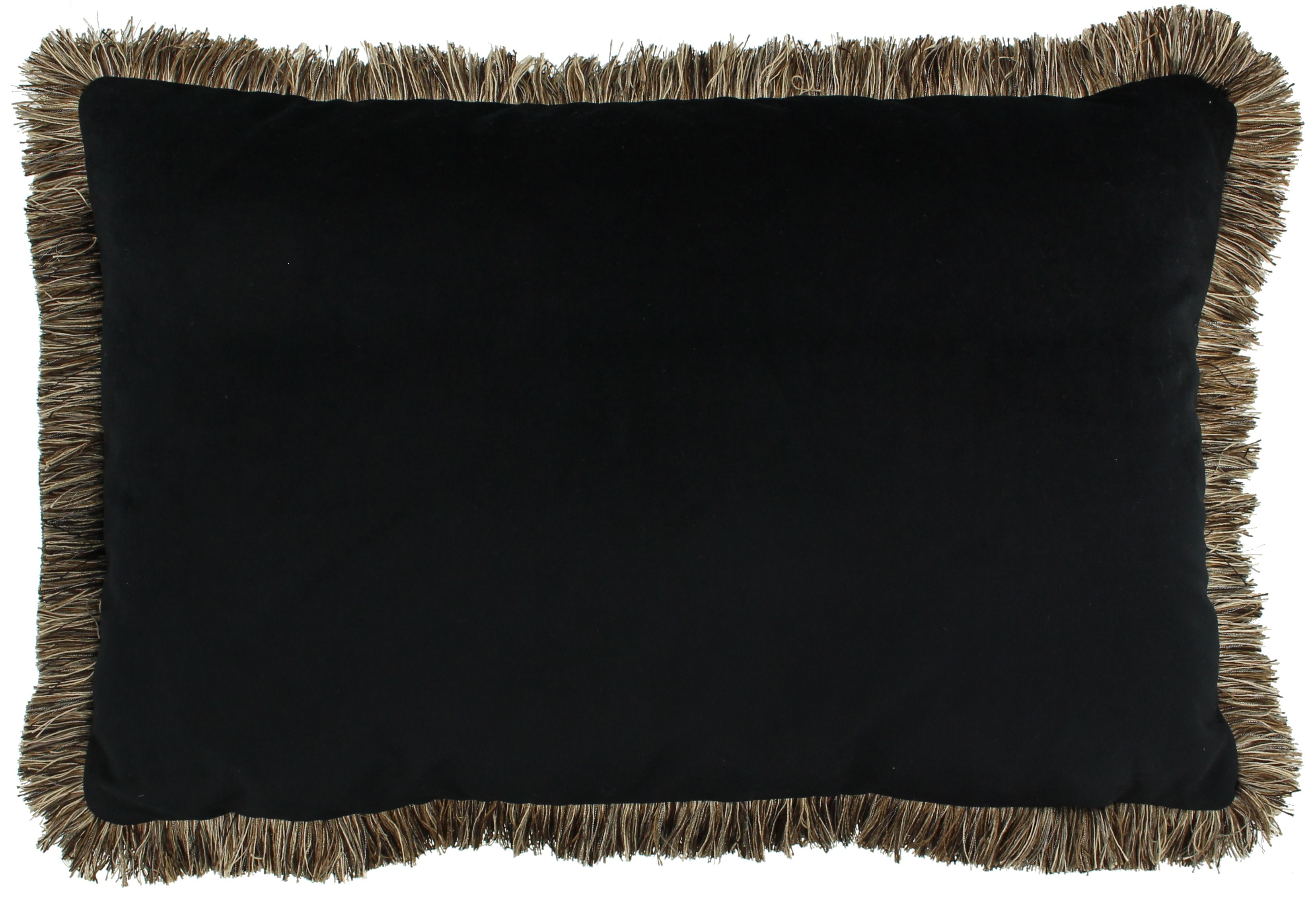 Sierkussen Black + Fringe Bronze Astrid  | Claudi