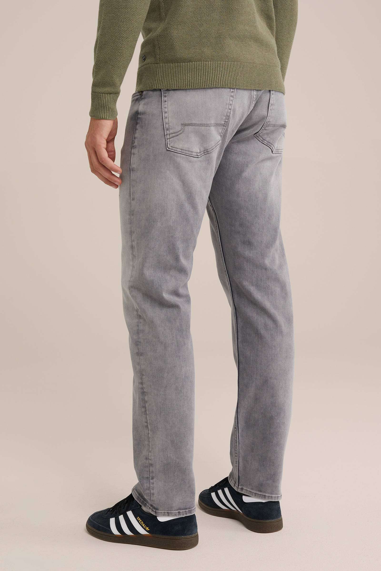 regular fit jeans van jog denim Blue Ridge Lichtgrijs
