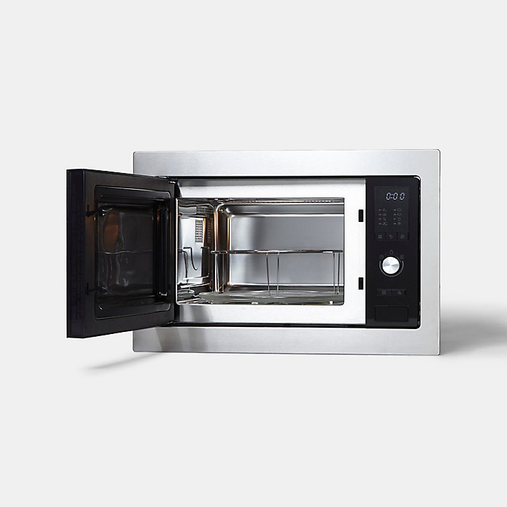 Micro-ondes encastrable Cooke & Lewis CLBIMW25LEU 25L en inox noir