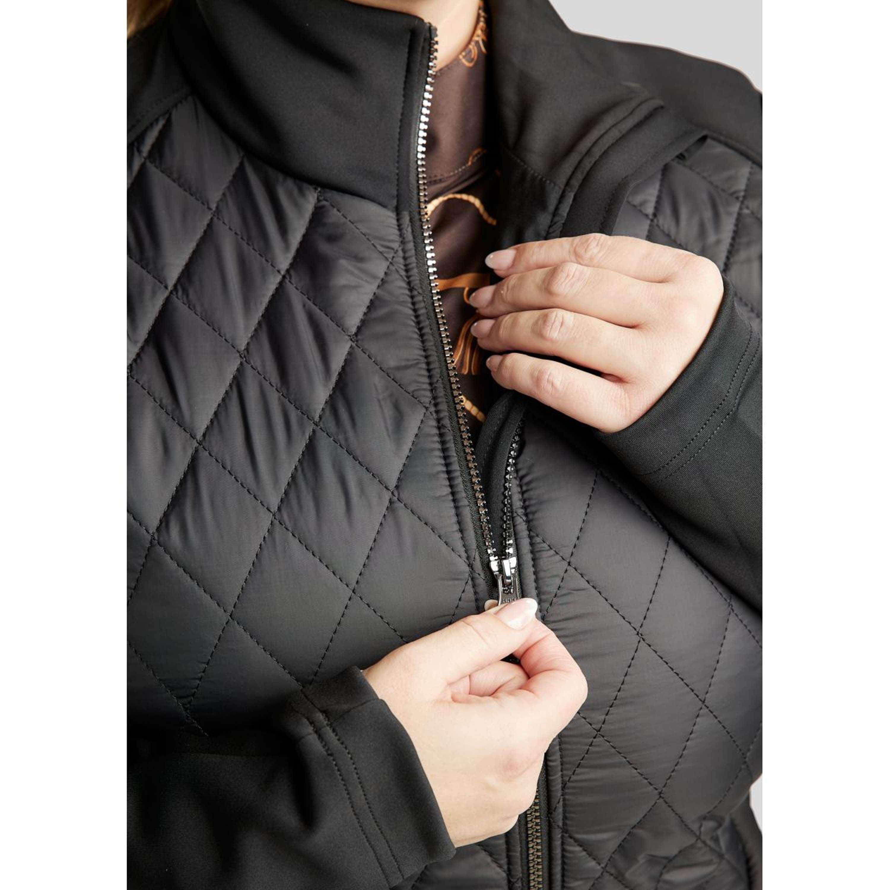 Montar Jack MoQuinn Quilted Long Zwart