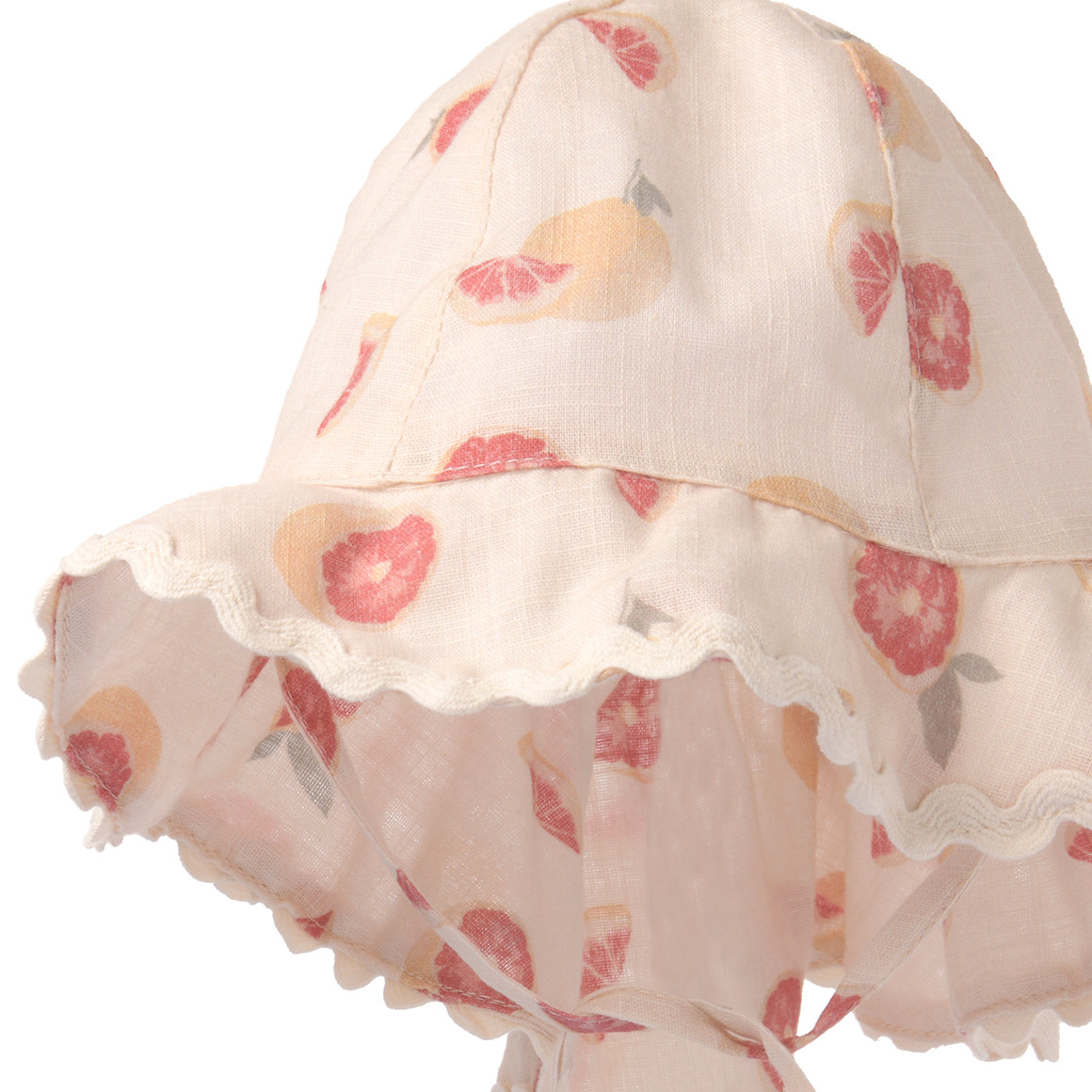 Topolino Pure Collection Mädchen Mütze mit Nackenschutz creme