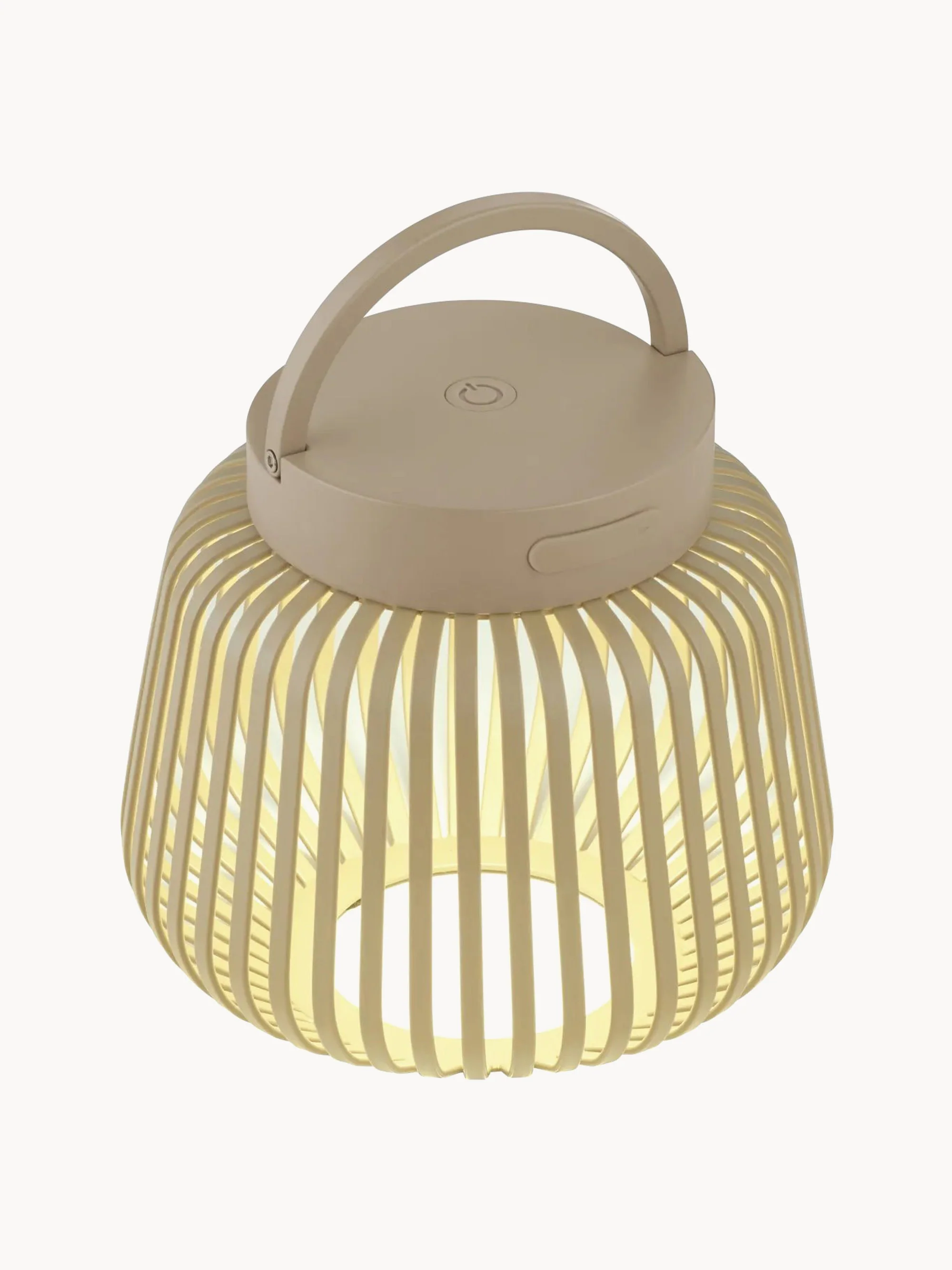 Draagbare outdoor LED-tafellamp Lito, H 12 cm