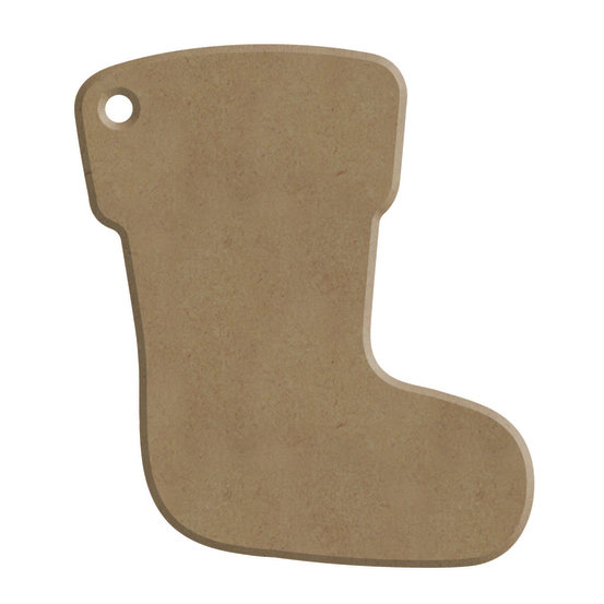 Forme en médium- Chaussette 6 mm 7x7 cm