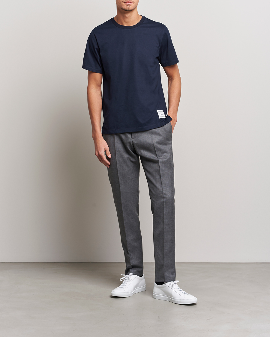 Thom Browne Relaxed Fit T-Shirt Navy