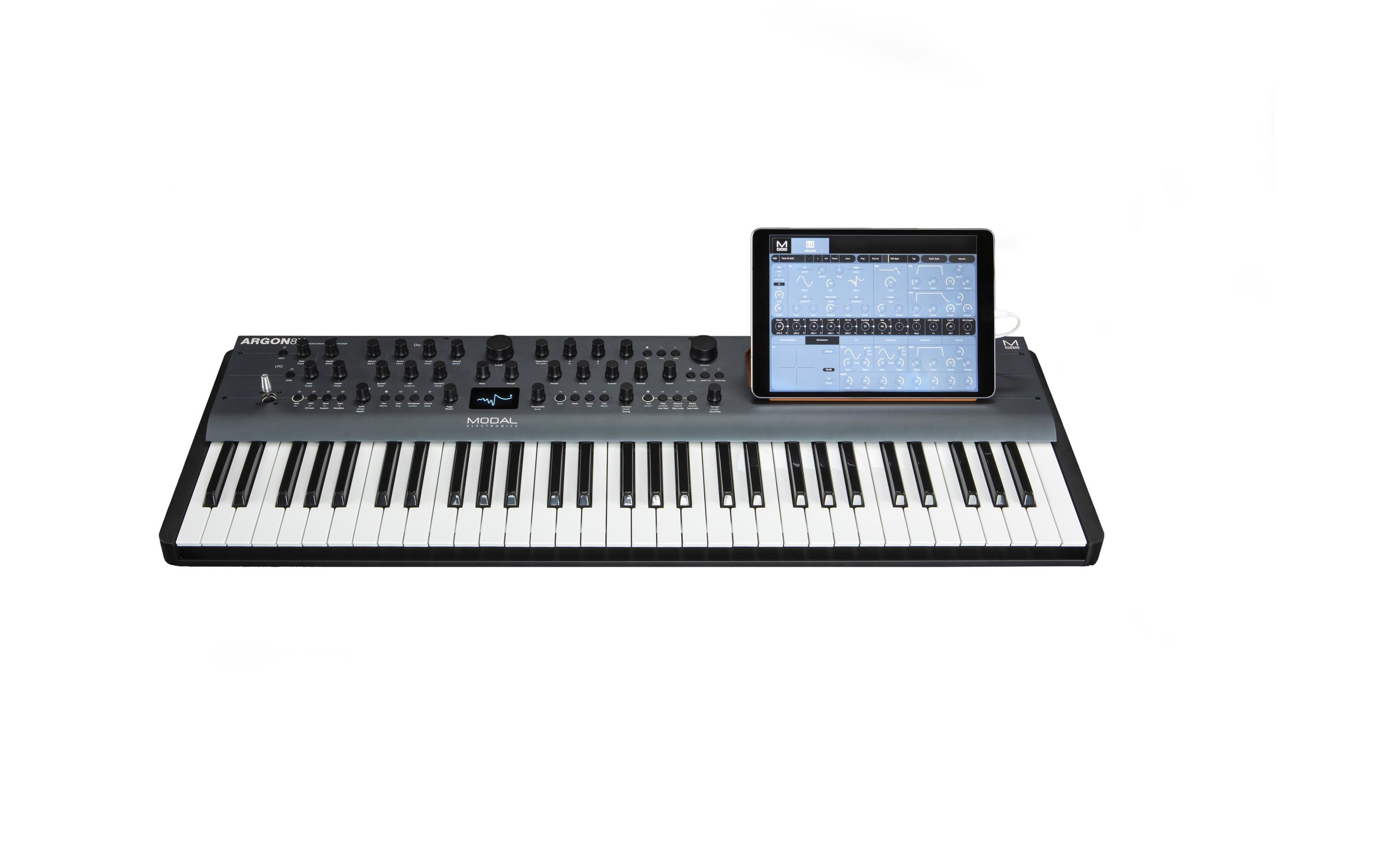 Synthesizer Argon8X<br>8-stimmiger Wavetable-Synthesizer mit 61-Noten-Tastatur