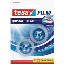Film Ruban adhésif transparent, 2 rouleaux, 19 mm x10 m