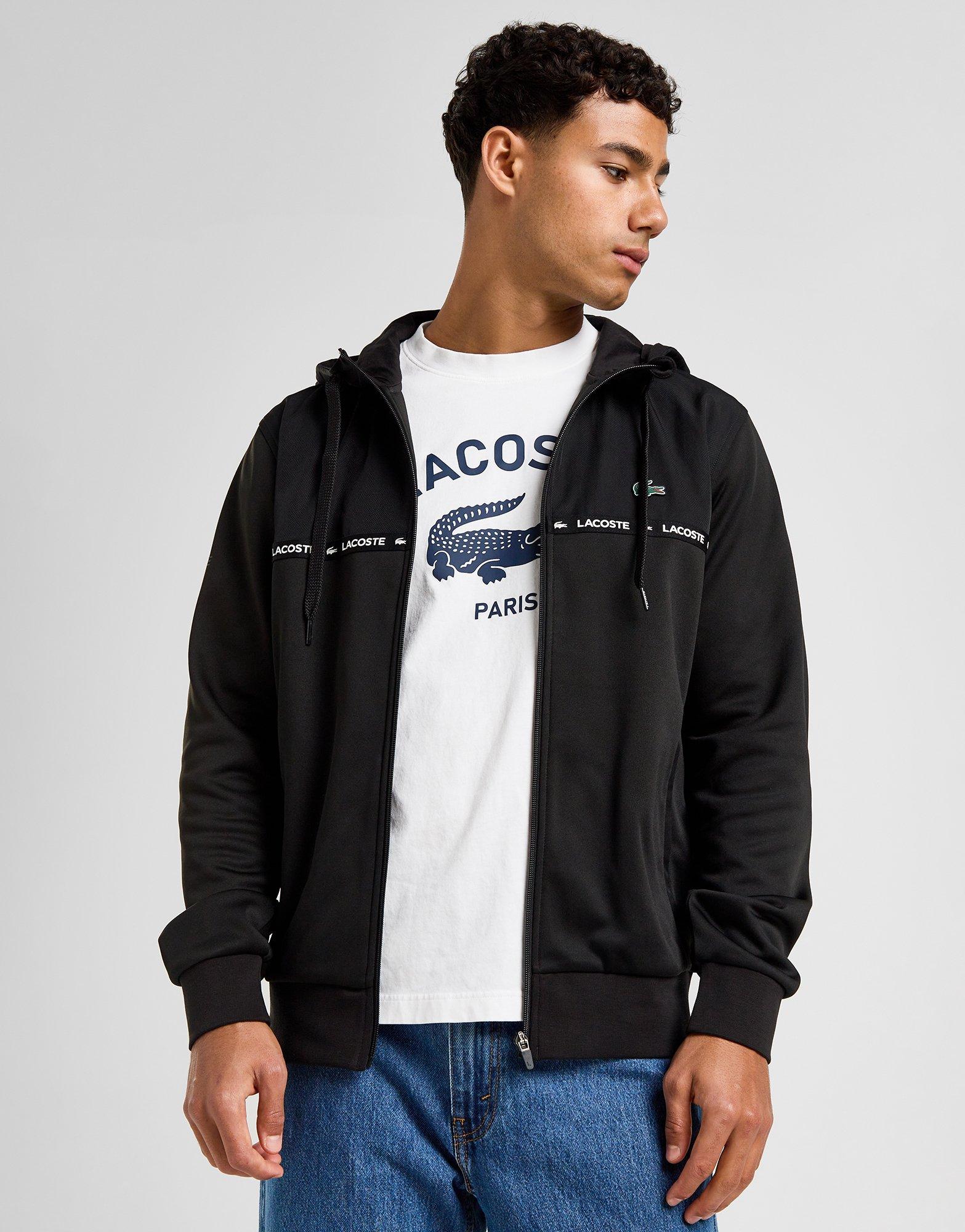 Lacoste Sweat à Capuche Zippé Overlay Homme