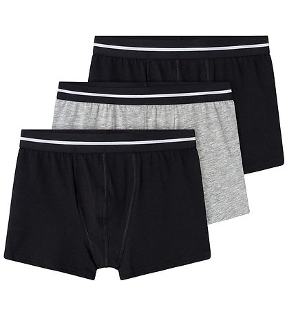 Name It Boxershorts - Noos - NkmBoxer - 3 pak - Sort/Gr?