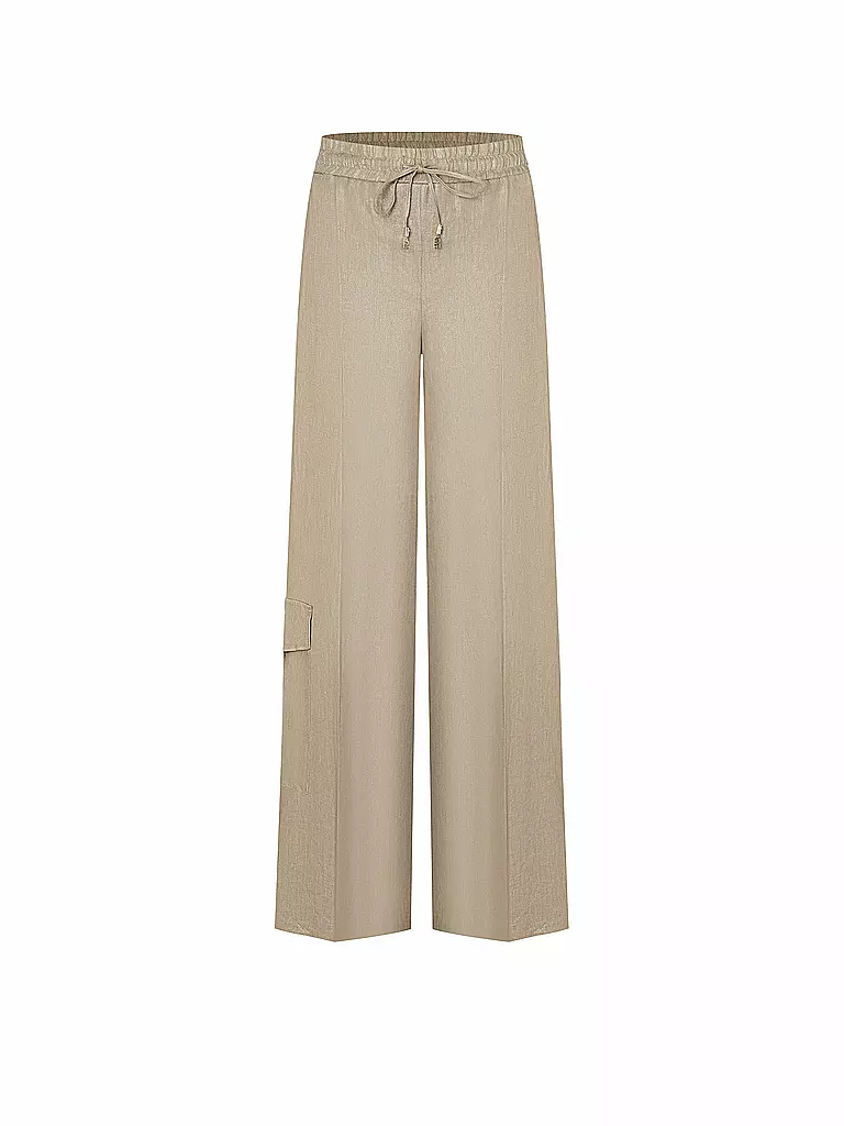 CAMBIO Leinen Cargohose AMALIA CARGO beige