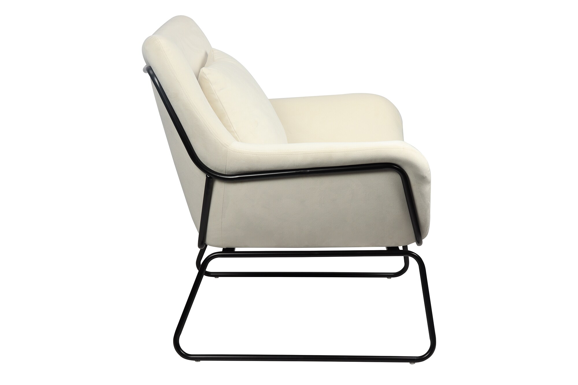 Relaxsessel Samtbezug Beige Sessel Polstersessel Ohrensessel Loungesessel