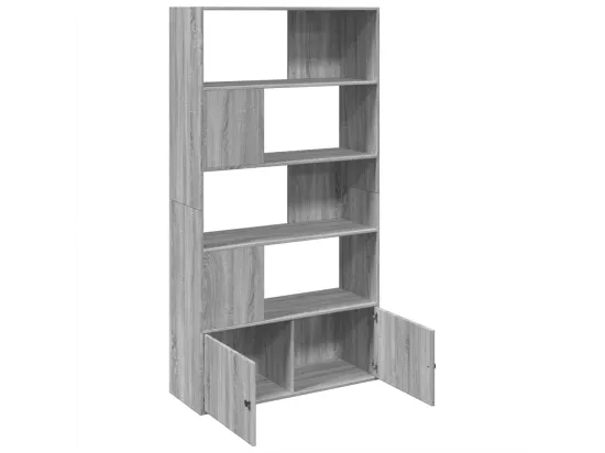 Bibliothèque sonoma gris 100x36x189 cm bois d'ingénierie