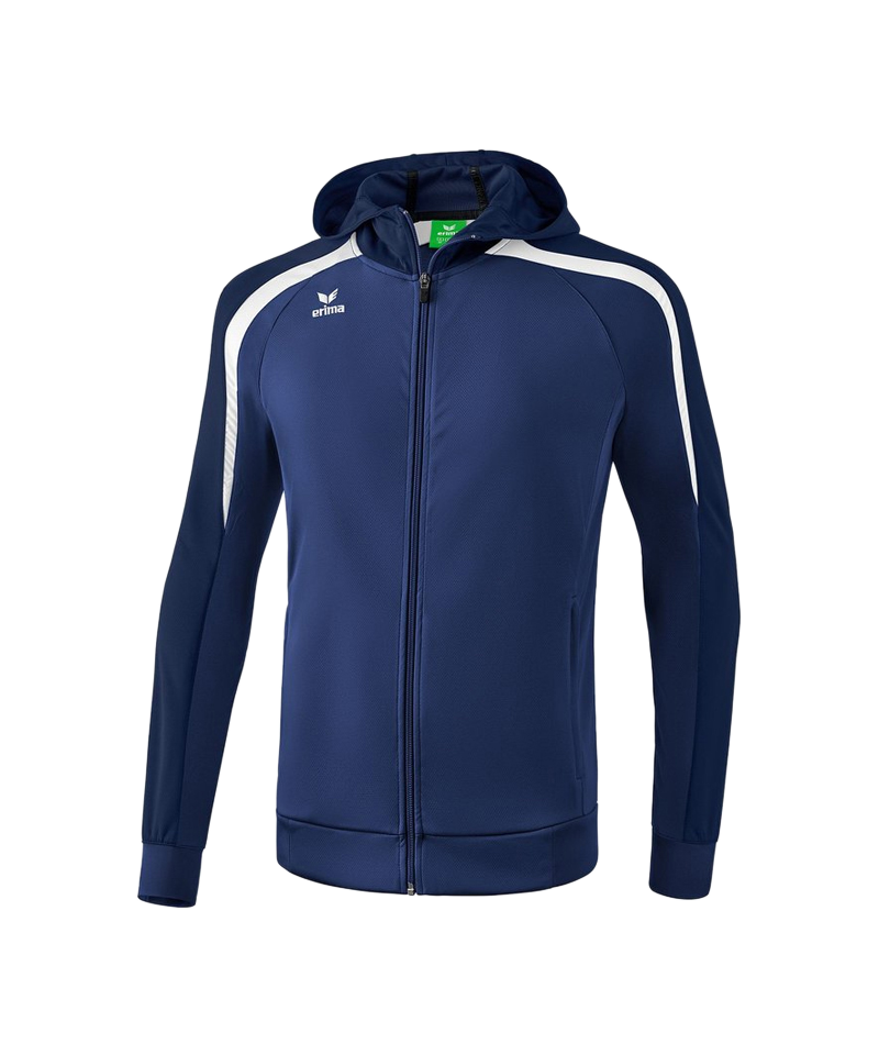 Erima Liga 2.0 Kapuzenjacke Dunkelblau Weiss