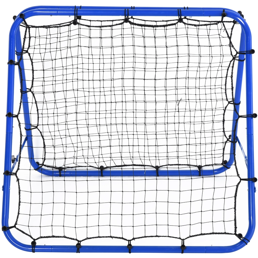 HOMCOM Baseball Rebounder faltbar blau
