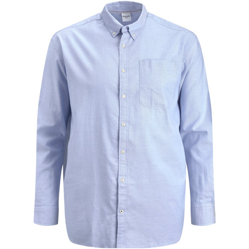 Jack & Jones - 12190444 JJEOXFORD SHIRT L/S S21 NOOS PLS CASHMERE BLUE Azul