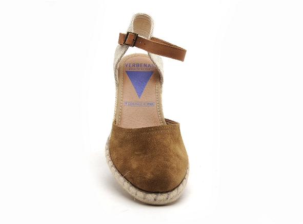 Verbenas nu pieds talons femme malena serraje marron
