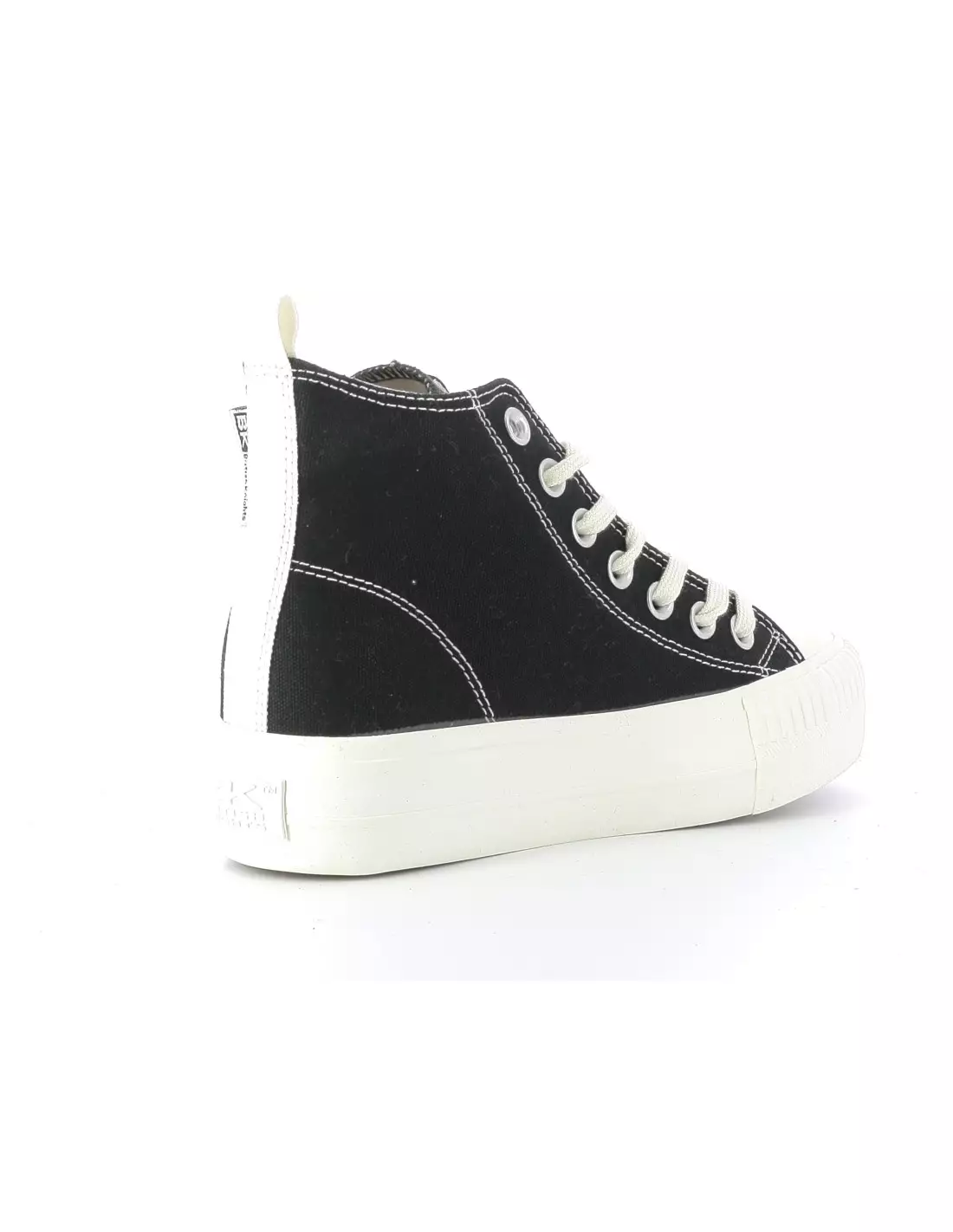 BRITISH KNIGHTS KAYA MID PRINTED - Baskets BLACK/REDHEART/OFFWHITE