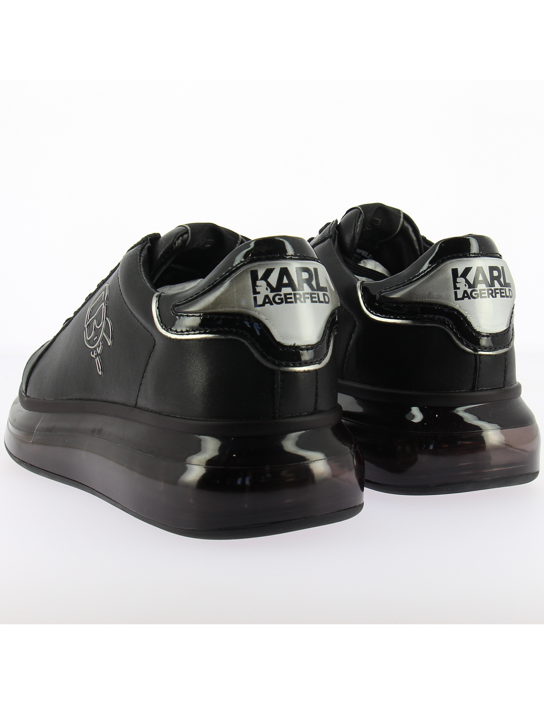 karl lagerfeld Baskets compensées homme kapri kushion karl plexikonic lo cuir noir