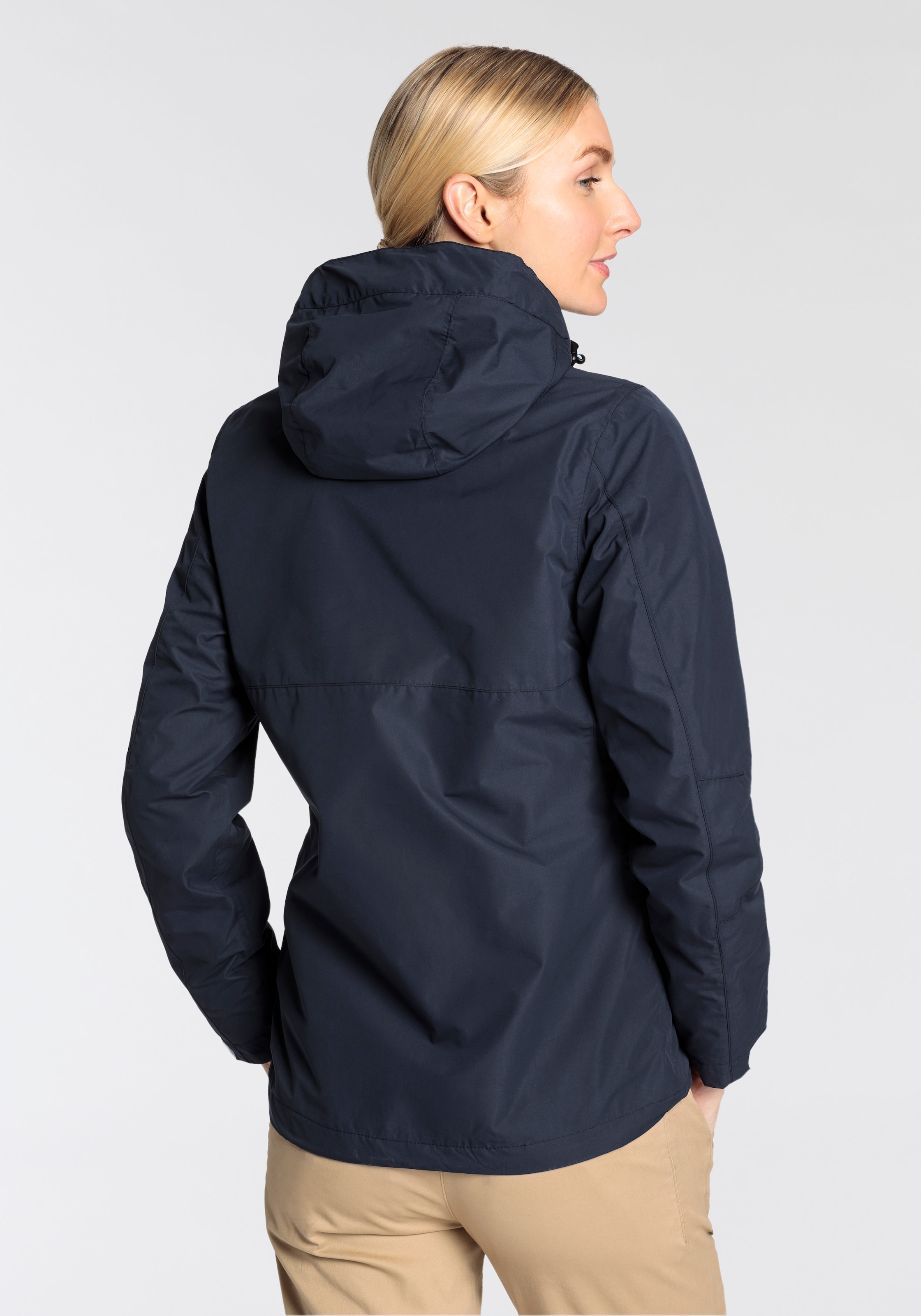 Killtec Regenjacke mit Kapuze Wasser- & winddicht & leicht & abzippbarer Kapuze