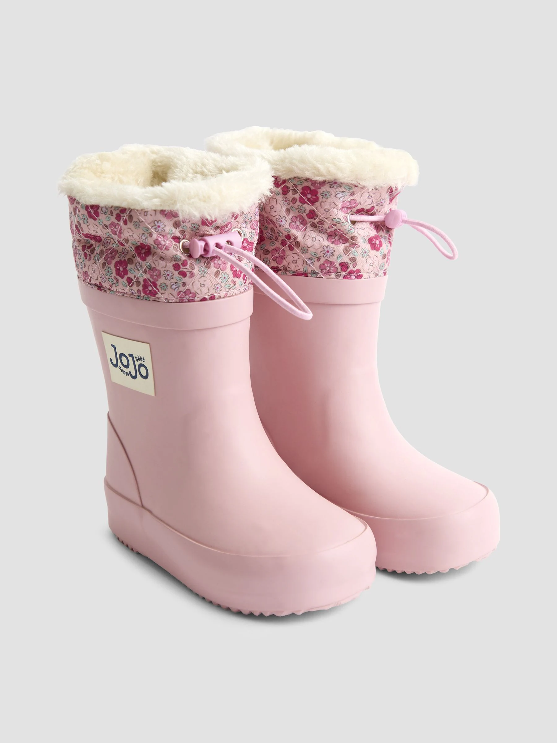 JoJo Maman Bébé Drawstring Cosy Lined Wellies