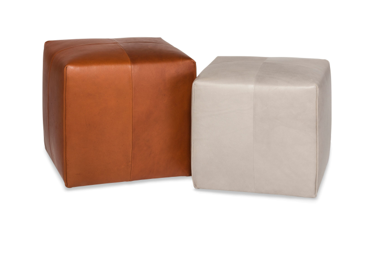 EYYE Kub 47 hocker Cera Cognac