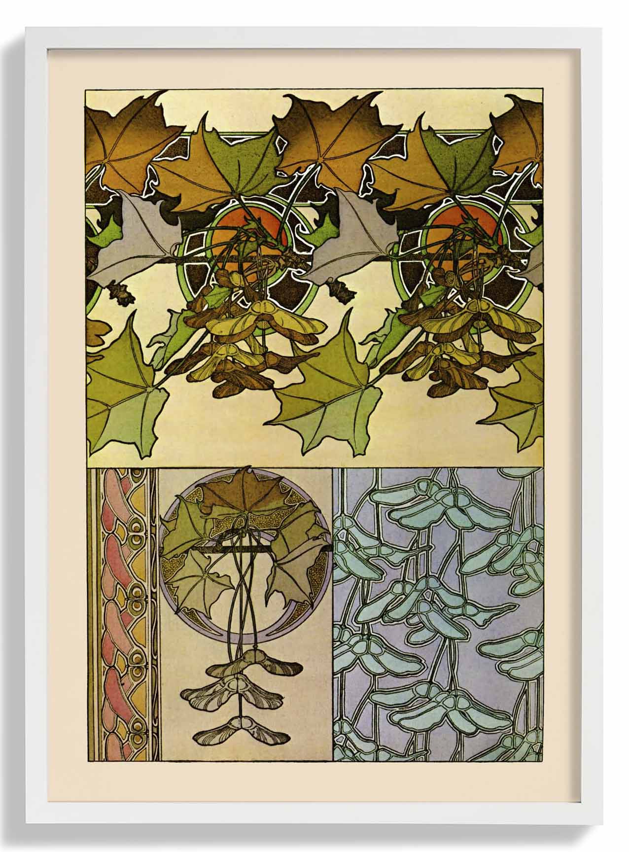 Eichenblätter von Alphonse Mucha