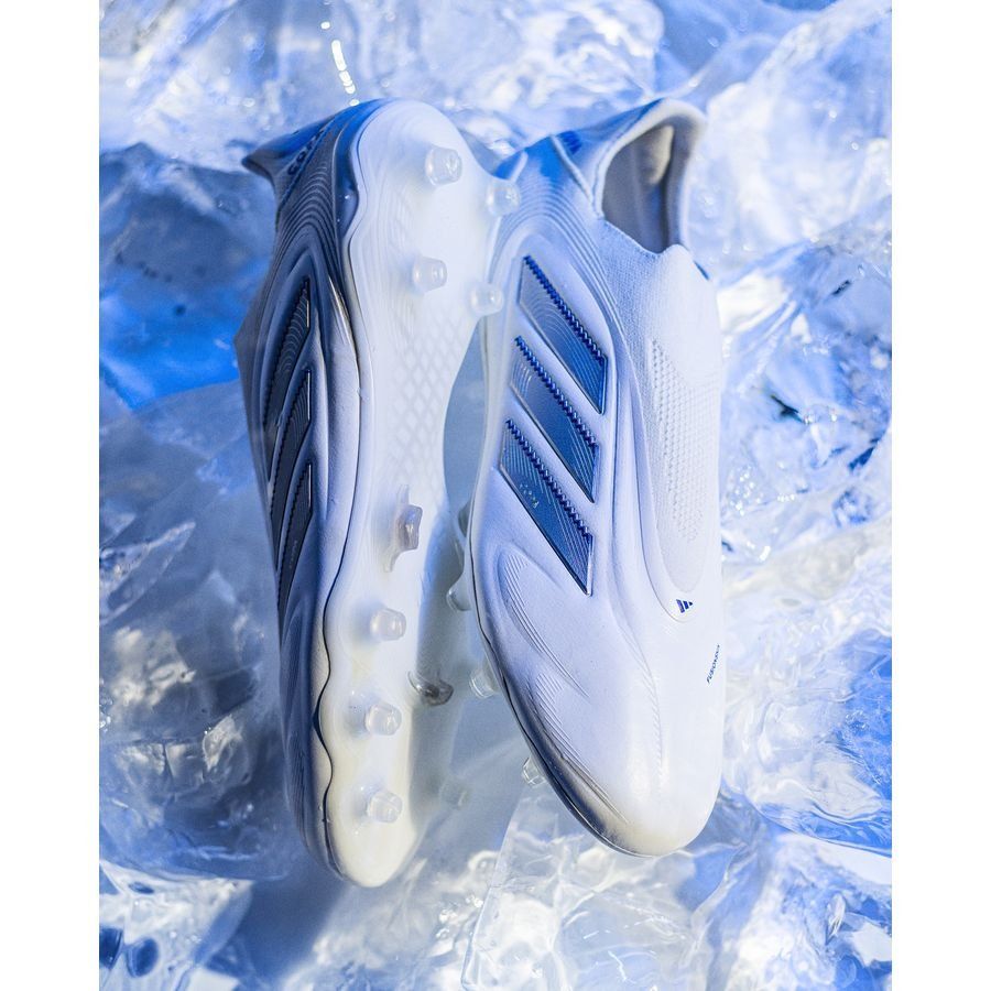 adidas Copa Pure Elite III Laceless FG Polar Victory - Blanc/Argenté/Bleu