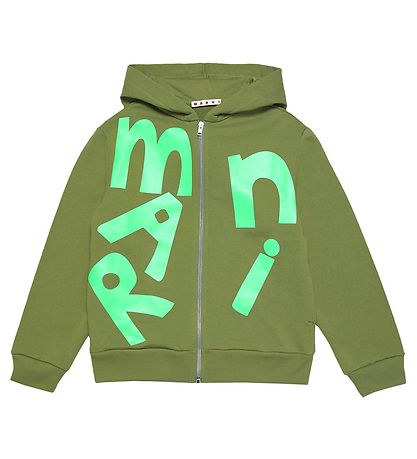 Marni Kapuzenjacke - Khaki/Neongrün