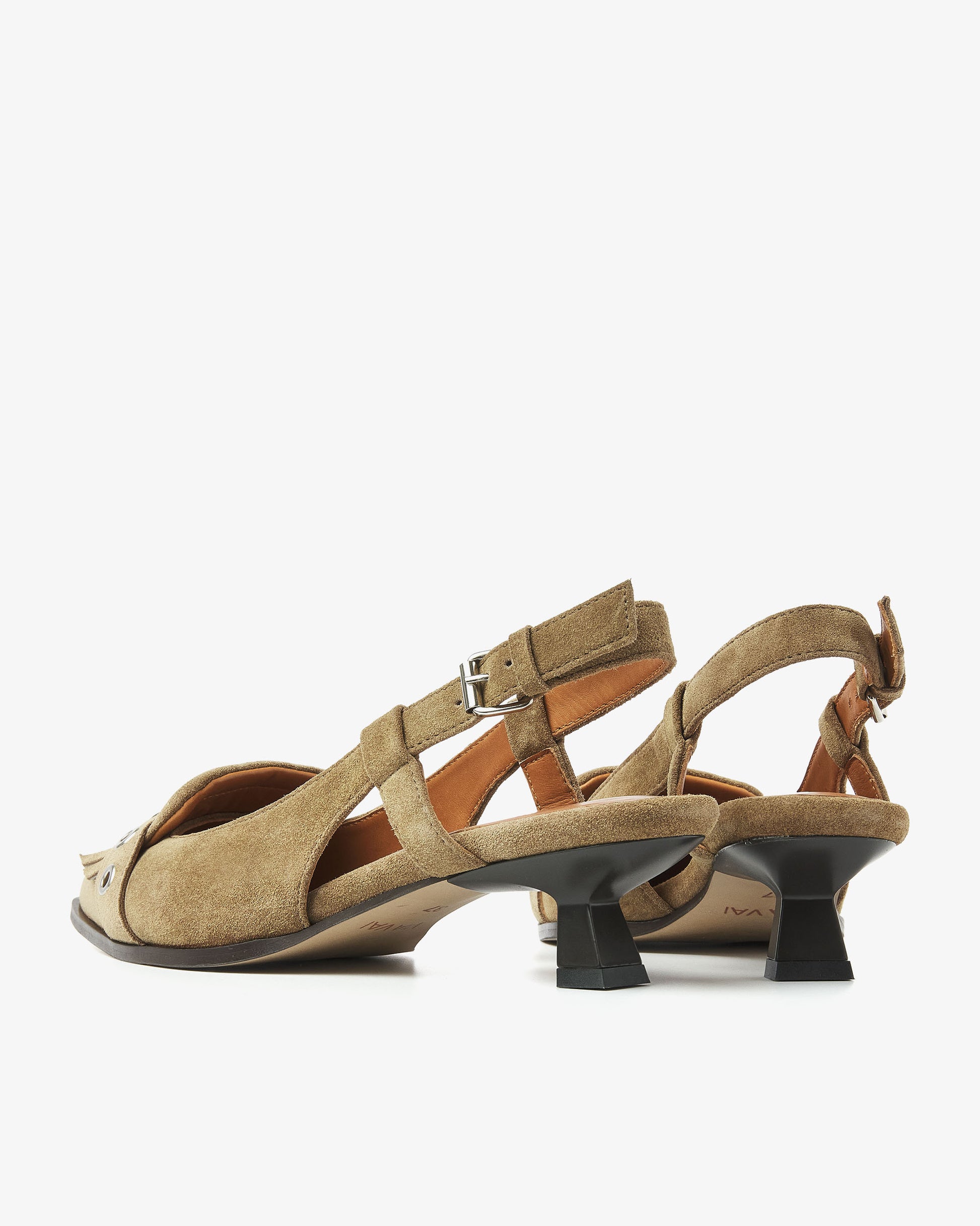 VIA VAI khaki slingbacks Lea Katie