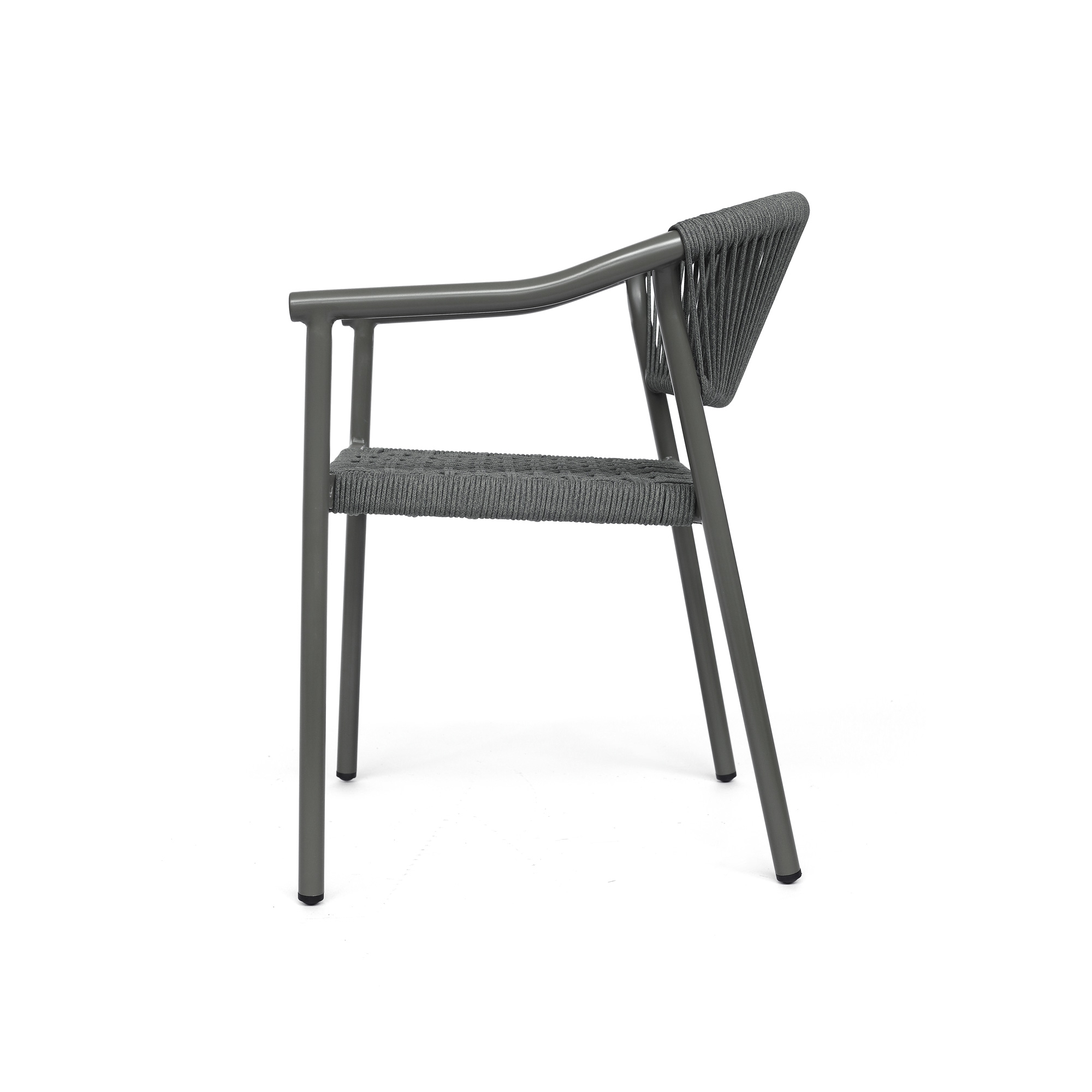 Armsessel 'Clerque' grau, stapelbar, B 56 cm, H 77 cm, L 60 cm günstig bestellen