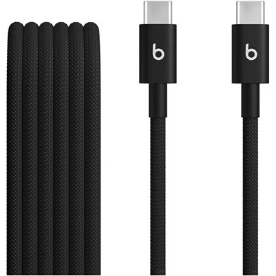 Câble téléphone portable Beats USB-C vers USB-C 1.5 m Noir pour iPhone