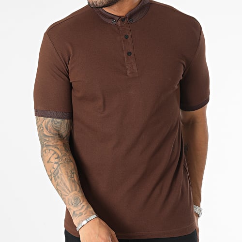 Polo Manches Courtes Marron