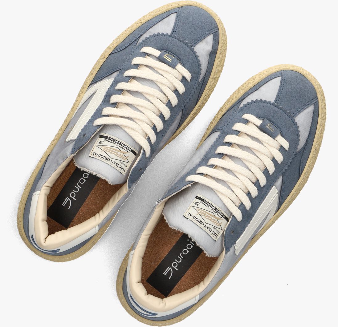 blauwe puraai lage sneakers xs men