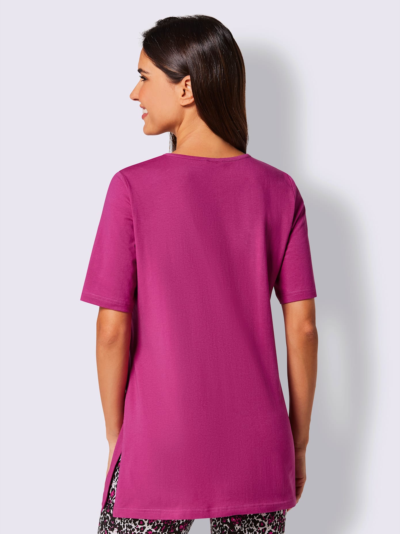 T-shirt long jersey fin