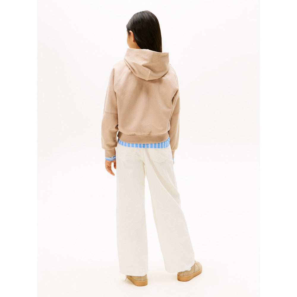 Køb Tommy Hilfiger Malted Milk Tonal Crest Hættetrøje