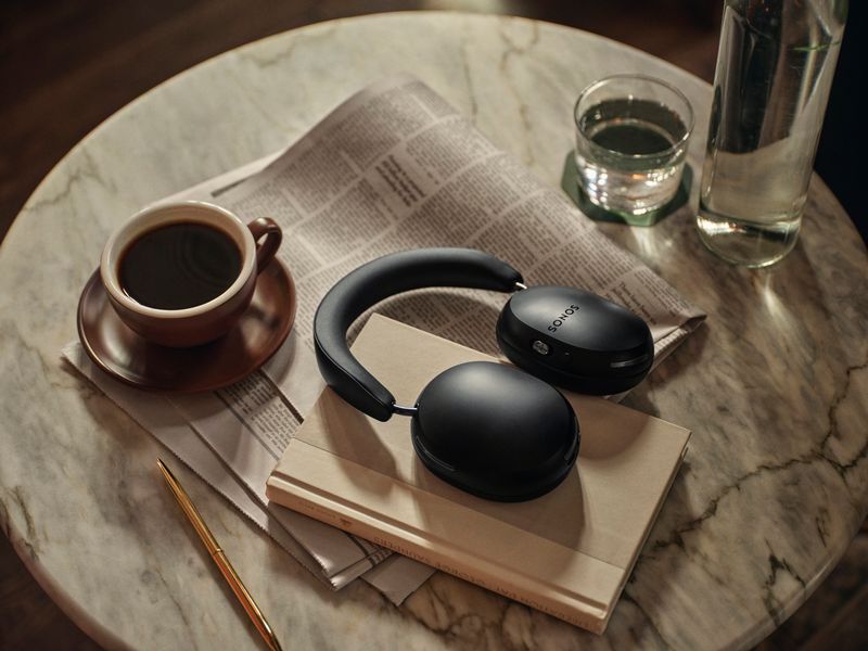 Sonos Wireless Over-Ear-Kopfhörer Ace Schwarz Kabellose Kopfhörer mit Geräuschunterdrückung, Aware-Modus, 3D-Audio und mehr