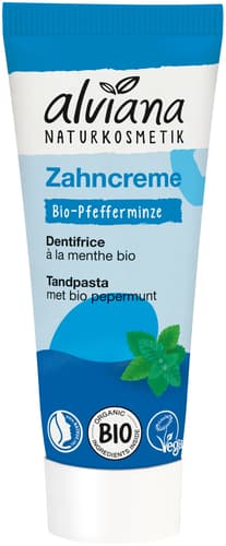 Zahncreme mit Bio-Pfefferminze