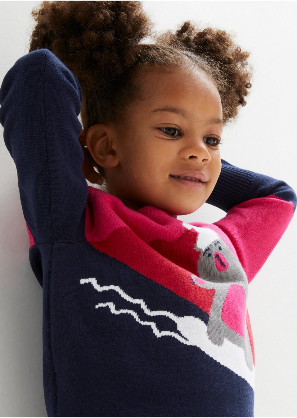 Pull en maille coton fille