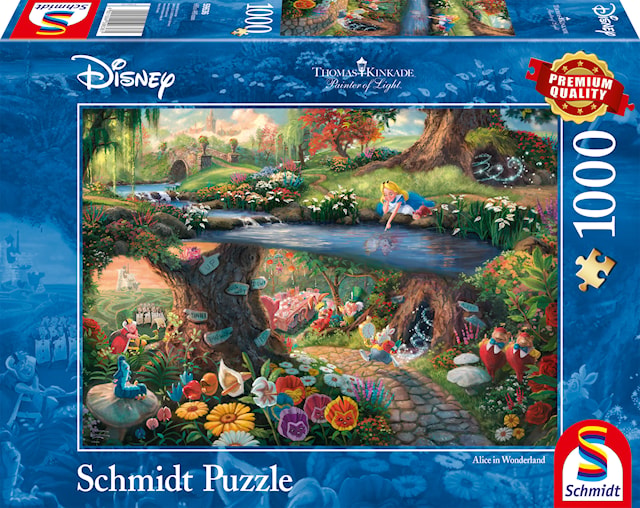 Disney Alice in wonderland Thomas Kinkade Puslespill 1000 brikker Schmidt