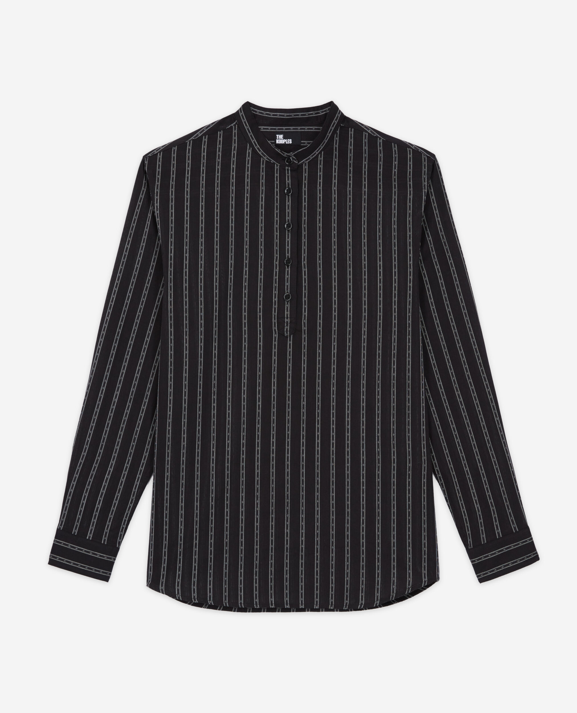 Chemise à rayures noire
