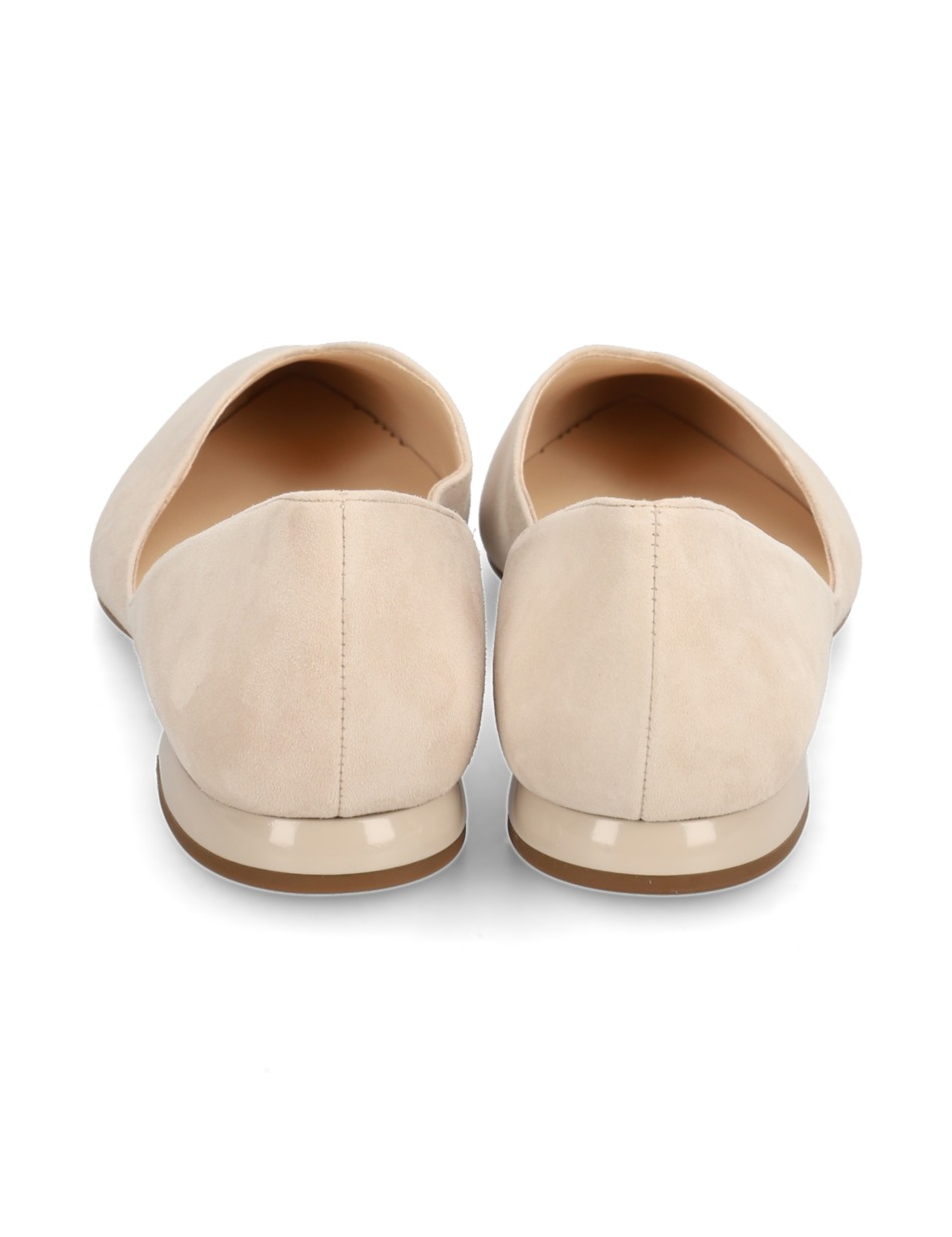 Veloursleder Ballerina