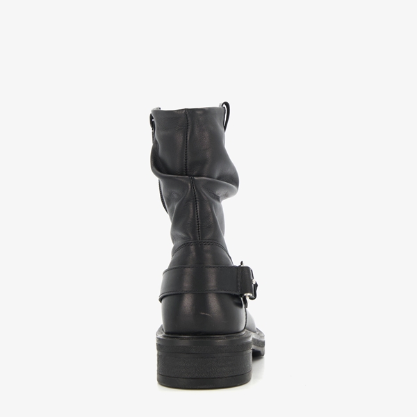 Hush Puppies leren dames boots zwart