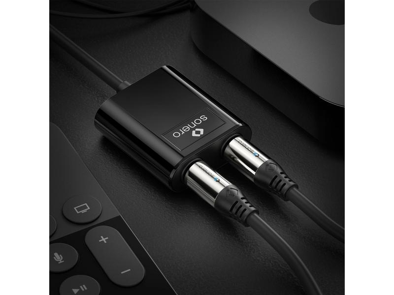 sonero Audio-Adapter S-OCA001 Toslink - Toslink Premium optischer Toslink Audio Splitter