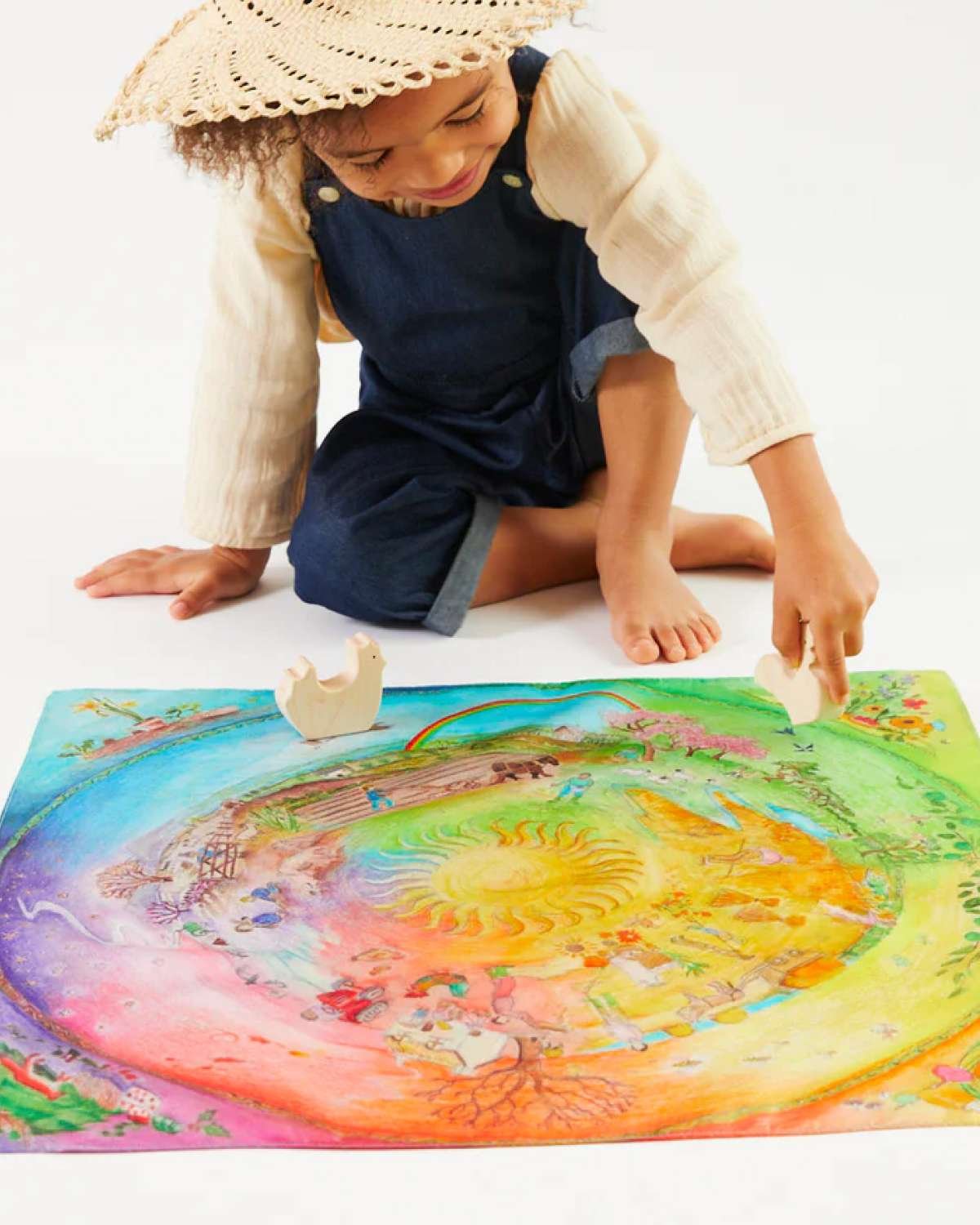 Lekesilke Liten, 53×53 – 100% Silke | Mini Playsilk