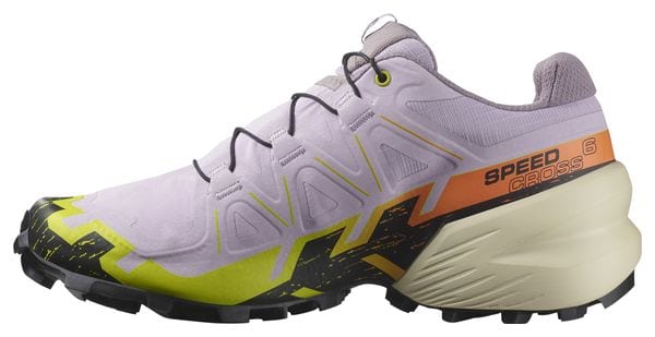 Chaussures de Trail Running Femme Salomon Speedcross 6 Violet Jaune