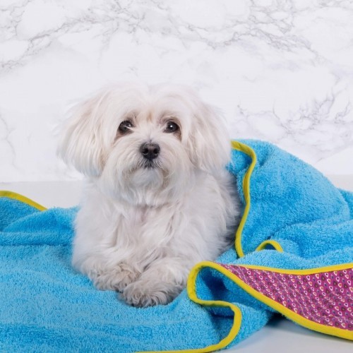 Capa de banho para cães Mandy, azul turquesa